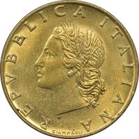 سکه 20 لیره 1970 جمهوری - MS62 - ایتالیا