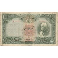 اسکناس 1000 ریال شماره لاتین - تک - VF25 - رضا شاه