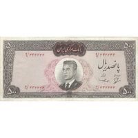 اسکناس 500 ریال (بهنیا - سمیعی) - تک - VF30 - محمد رضا شاه