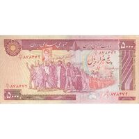 اسکناس 5000 ریال (بنی صدر - نوبری) - تک - VF35 - جمهوری اسلامی
