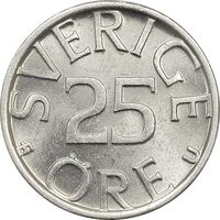 سکه 25 اوره 1978 کارل شانزدهم گوستاو - MS63 - سوئد