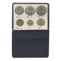 پک سکه های رایج بانک مرکزی 1354 - UNC - محمد رضا شاه