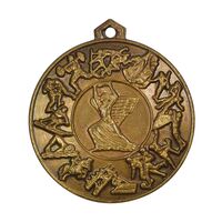 مدال تربیت بدنی نیروی زمینی ارتش (برنز) - AU - محمد رضا شاه