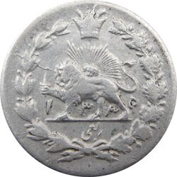 سکه ربعی 1335 دایره کوچک (3 تاریخ چرخیده) - احمد شاه