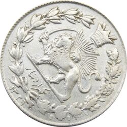 سکه 1000 دینار 1329 خطی (چرخش 45 درجه) - احمد شاه