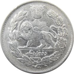 سکه 2000 دینار 1343 (مکرر پشت سکه) تصویری - احمد شاه