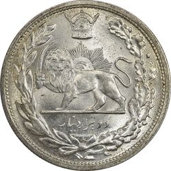 سکه 2000 دینار 1306L تصویری - MS64 - رضا شاه
