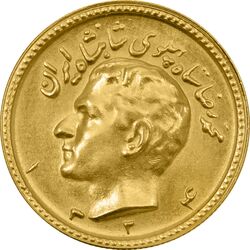 سکه طلا یک پهلوی 1324 - MS61 - محمد رضا شاه