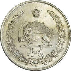 سکه 5 ریال 1310 - MS63 - رضا شاه