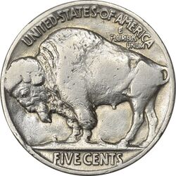 سکه 5 سنت 1937 بوفالو - EF40 - آمریکا