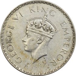 سکه 1 روپیه 1941 جرج ششم - AU55 - هند