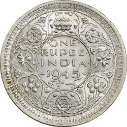 سکه 1 روپیه 1945 جرج ششم - MS61 - هند
