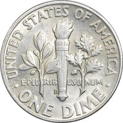 سکه 1 دایم 1964D روزولت - MS61 - آمریکا