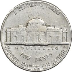 سکه 5 سنت 1971D جفرسون - EF45 - آمریکا