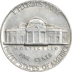 سکه 5 سنت 1976D جفرسون - AU50 - آمریکا