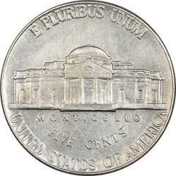 سکه 5 سنت 2000D جفرسون - EF45 - آمریکا