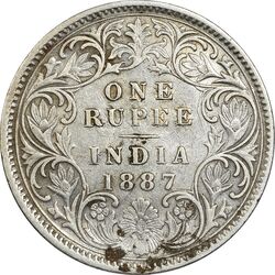 سکه 1 روپیه 1887 ویکتوریا - EF40 - هند