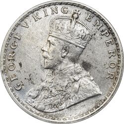 سکه 1 روپیه 1914 جرج پنجم - AU58 - هند