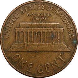 سکه 1 سنت 1964 لینکلن - EF40 - آمریکا