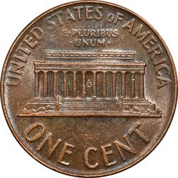 سکه 1 سنت 1966 لینکلن - AU50 - آمریکا