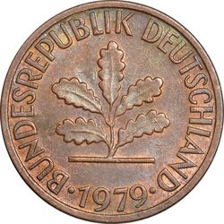 سکه 1 فینیگ 1979F جمهوری فدرال - EF45 - آلمان