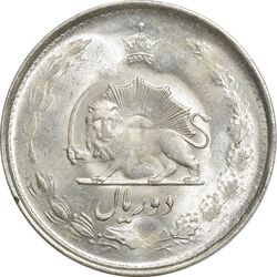 سکه 2 ریال 1324 - MS63 - محمد رضا شاه