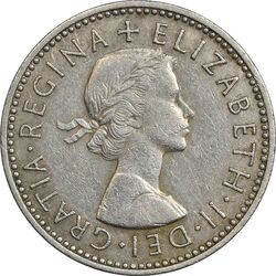 سکه 1 شیلینگ 1956 (سپر اسکاتلند) الیزابت دوم - EF40 - انگلستان