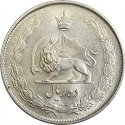 سکه 10 ریال 1324 - MS61 - محمد رضا شاه