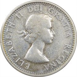 سکه 10 سنت 1964 الیزابت دوم - EF40 - کانادا