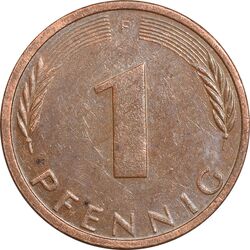 سکه 1 فینیگ 1973F جمهوری فدرال - EF45 - آلمان