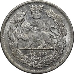 سکه 2000 دینار 1342 (مکرر پشت سکه) تصویری - MS62 - احمد شاه