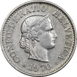 سکه 10 راپن 1970 دولت فدرال - EF45 - سوئیس