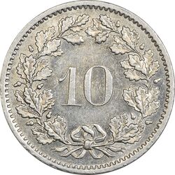 سکه 10 راپن 1978 دولت فدرال - AU50 - سوئیس