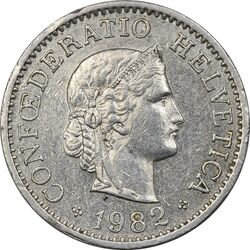 سکه 10 راپن 1982 دولت فدرال - EF45 - سوئیس