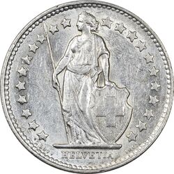 سکه 1/2 فرانک 1953 دولت فدرال - AU58 - سوئیس