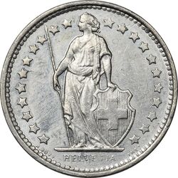 سکه 1/2 فرانک 1975 دولت فدرال - EF45 - سوئیس