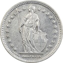 سکه 1 فرانک 1944 دولت فدرال - EF45 - سوئیس