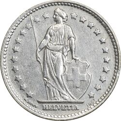 سکه 1 فرانک 1945 دولت فدرال - EF40 - سوئیس
