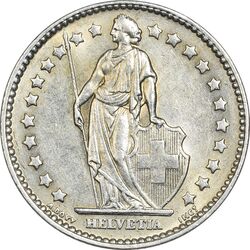 سکه 1 فرانک 1963 دولت فدرال - AU50 - سوئیس