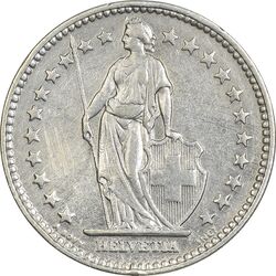 سکه 2 فرانک 1939 دولت فدرال - EF45 - سوئیس