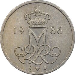 سکه 10 اوره 1986 مارگرته دوم - EF40 - دانمارک