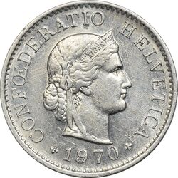 سکه 5 راپن 1970 دولت فدرال - AU55 - سوئیس