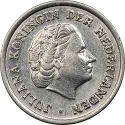 سکه 10 سنت 1959 یولیانا - AU58 - هلند