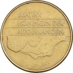 سکه 5 گلدن 1989 بئاتریکس - EF45 - هلند