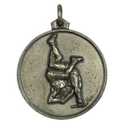 مدال برنز فدراسیون کشتی ایران (نقره ای) - AU - محمد رضا شاه