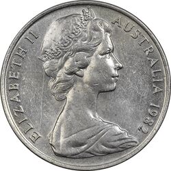 سکه 10 سنت 1982 الیزابت دوم - AU50 - استرالیا