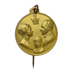 مدال آویزی تاجگذاری (سه رخ) - با پک فابریک - UNC - محمد رضا شاه