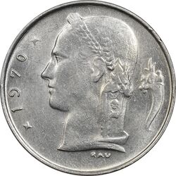 سکه 1 فرانک 1970 بودئون یکم (نوشته آلمانی) - MS61 - بلژیک