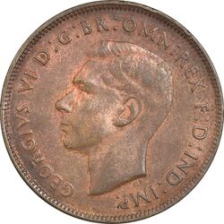 سکه 1 پنی 1942 جرج ششم - EF45 - استرالیا
