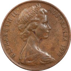 سکه 2 سنت 1977 الیزابت دوم - EF45 - استرالیا